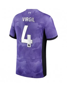 Liverpool Virgil van Dijk #4 Ausweichtrikot 2023-24 Kurzarm